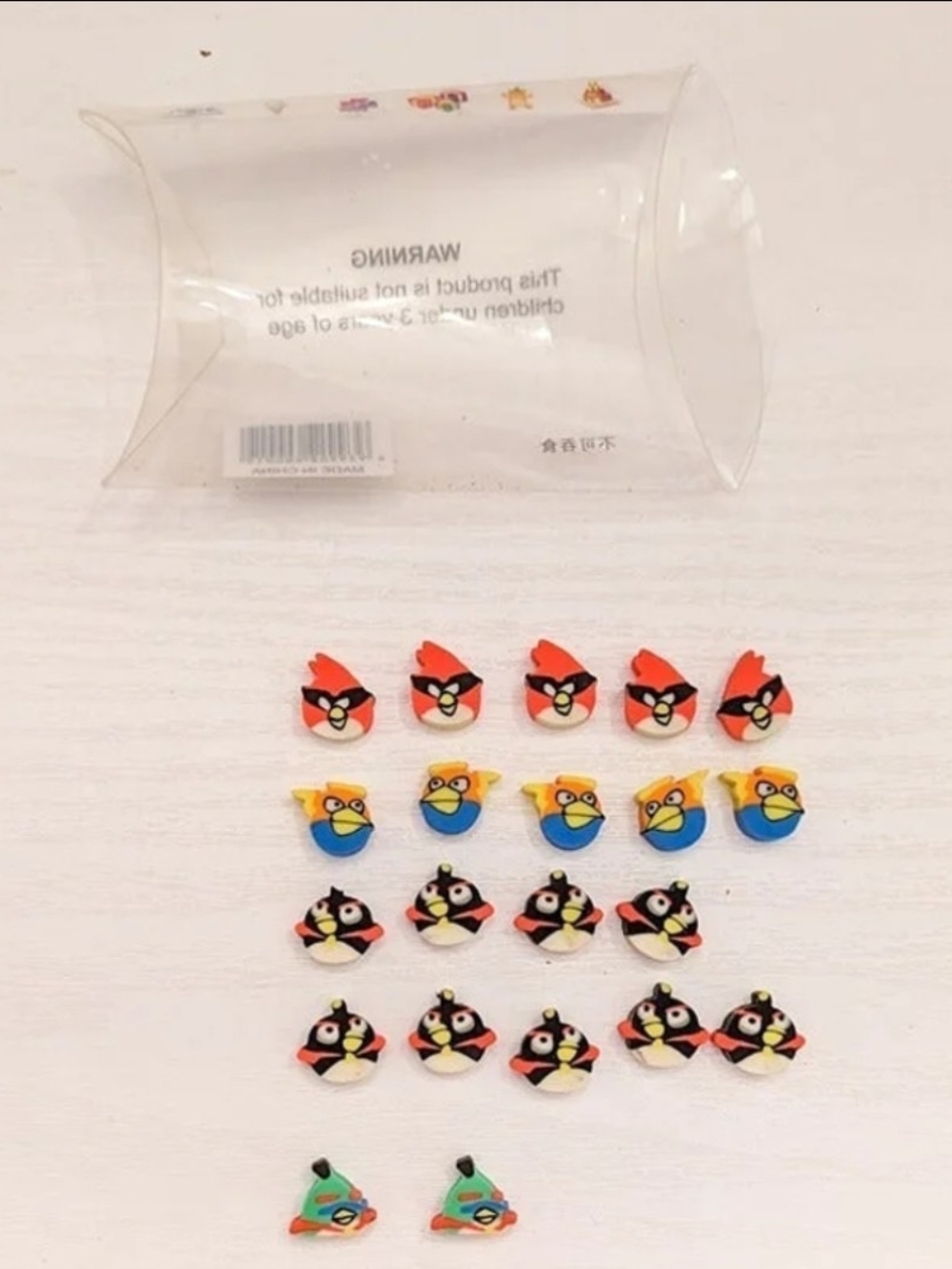 Angry Birds Miniature Erasers | Party Favors
